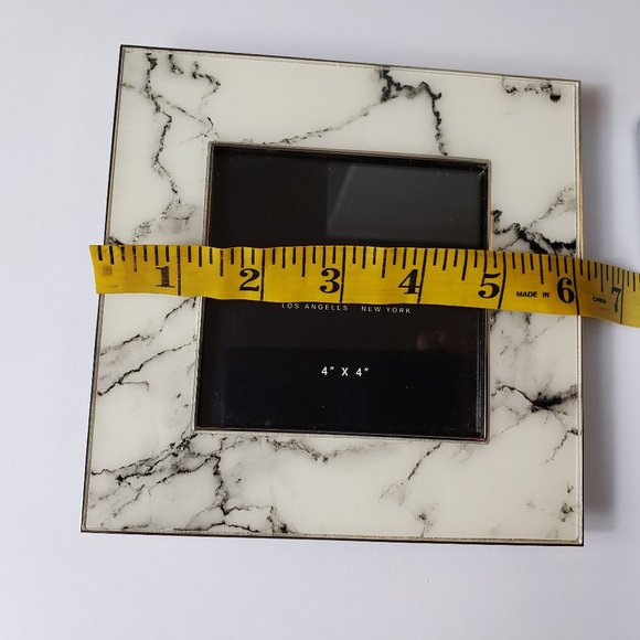 Rachel Zoe Accents Rachel Zoe New York Black Ivory 6x6 Photo Frame